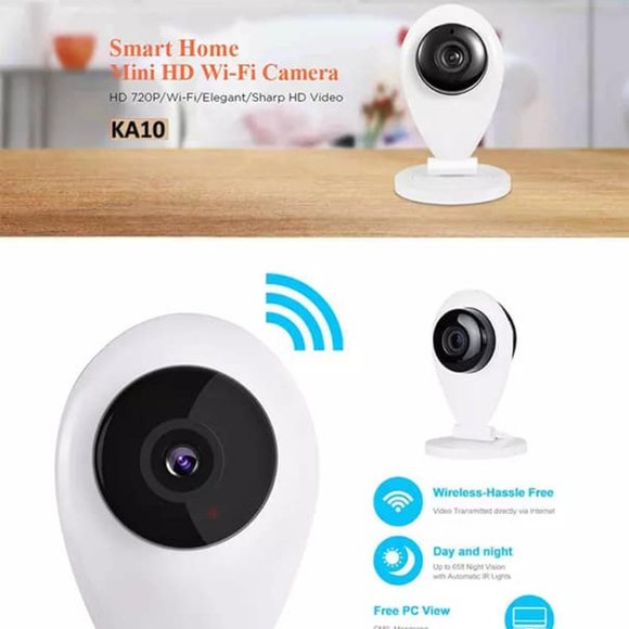 HOME SECURITY CAMERA. WIFI BASED.TWO WAY AUDIO. WATCH LIVE ON YOUR CELLPHONE. - Picture 1 of 3